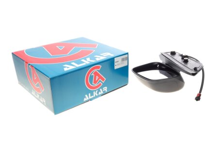 Зеркало в сборе, правое, электр., Выпуклый + обогрев Temperature Sensor, 5 Pins, ALKAR 9 236 351