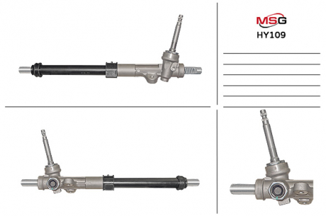 Рульова рейка без ГУР нова HYUNDAI ix35 (LM) 10-, TUCSON (JM) 09-10; CARENS IV 13-, SPORTAGE MSG HY109