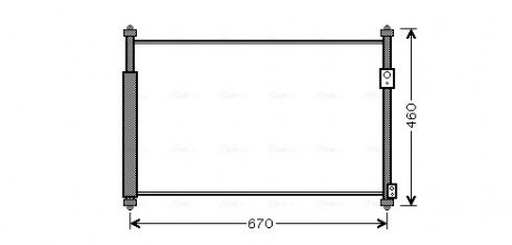 Конденсор кондиционера GR VITARA 16i / 19i / 19D 05- (AVA) AVA COOLING SZ5108D