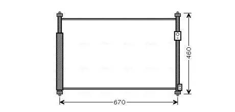 Конденсор кондиционера GR VITARA 16i / 19i / 19D 05- (AVA) AVA COOLING SZ5108D
