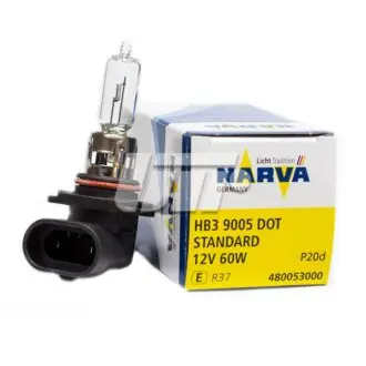Автолампа Narva HB3 P20d 60 W прозрачная NARVA 48005