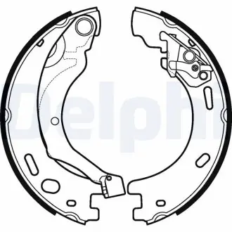 Тормозные колодки, барабанные Delphi LS1997