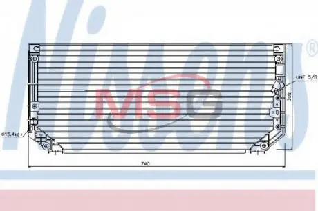 Конденсер TY COROLLA (97-) 1.3 12V (+) [OE 88460-12480] NISSENS 94515