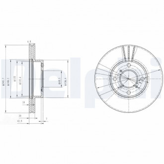 Тормозной диск Delphi BG3341