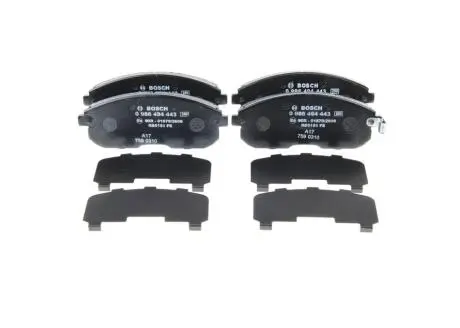 Гальмівні колодки дискові NISSAN / SUZUKI Juke / Cube / VVT / SX4 \ '\' F \ '\' 1,5-2,0 \ '\' 07 >> BOSCH 0986494443 (фото 1)