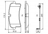 Гальмівні колодки дискові PORSCHE Macan \ '\' R \ '\' 14 >> BOSCH 0986494842 (фото 7)