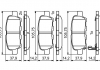 Гальмівні колодки дискові SUZUKI Grand Vitara "R" 05 >> BOSCH 0986494861 (фото 6)