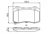 Тормозные колодки дисковые CHRYSLER 300C &quot;R \ &#039;\&#039; 04-10 BOSCH 0986494708 (фото 6)