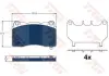 Гальмівні колодки дискові TESLA Model S "F" 12 >> TRW GDB2198BTE (фото 1)