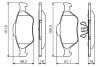 Гальмівні колодки Ford Fiesta, Fusion Front BOSCH 0986494512 (фото 7)