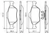 Гальмівні колодки Ford Fiesta, Fusion Front BOSCH 0986494512 (фото 7)