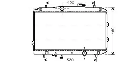 Радіатор охолодження двигуна M / T AVA COOLING KA2119