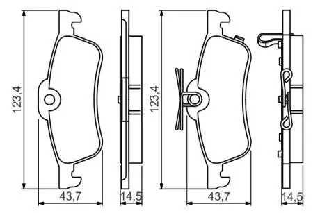 Тормозные колодки дисковые HONDA Civic &quot;R&quot; 12 &gt;&gt; BOSCH 0986495359 (фото 1)