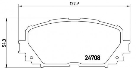 Тормозные колодки дисковые BREMBO P83101 (фото 1)