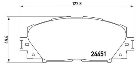 Гальмівні колодки дискові BREMBO P83106