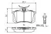 Тормозные колодки дисковые AUDI / SEAT / SKODA A1 / Leon / Octavia &quot;R&quot; 12 &gt;&gt; BOSCH 0986494923 (фото 6)