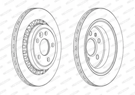 Диск тормозной FERODO DDF1802C
