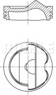 Поршень (cyl. 4-6) MAHLE KNECHT 028PI00125000