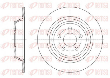 Диск тормозной REMSA 61604.00