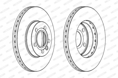 Тормозной диск FERODO DDF846C (фото 1)