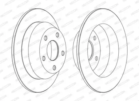 Тормозной диск FERODO DDF1553C