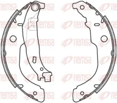 Колодки тормозные барабанные REMSA 4212.00