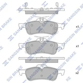 Колодки гальмівні дискові Hi-Q (SANGSIN) SP4133