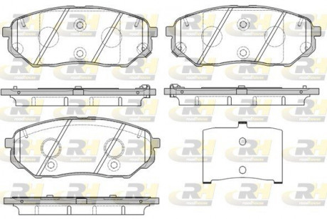 Тормозные колодки, к-кт. ROADHOUSE 21661.02 (фото 1)