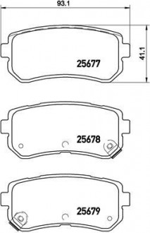 Тормозные колодки к-кт. BREMBO P30 068 (фото 1)