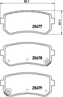Тормозные колодки к-кт. BREMBO P30 068