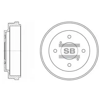 Барабан тормозной Hi-Q (SANGSIN) SD4212