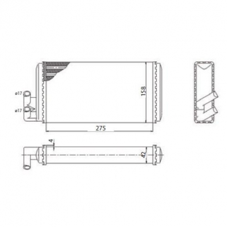 Радиатор печки MAGNETI MARELLI BRQ150
