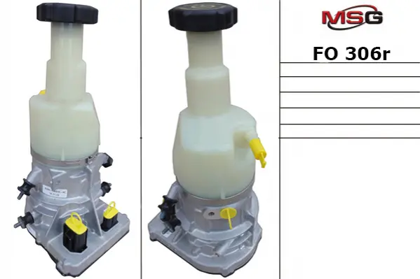 Насос ГУР с ЭУР восстановленный FORD GALAXY 06-, FORD MONDEO IV 10-, FORD S-MAX 2.0 06- MSG FO306R (фото 1)