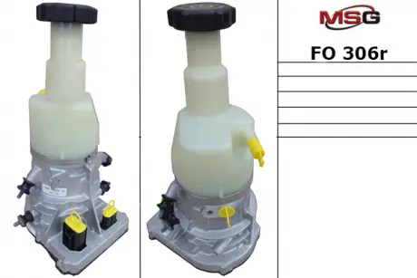 Насос ГУР с ЭУР восстановленный FORD GALAXY 06-, FORD MONDEO IV 10-, FORD S-MAX 2.0 06- MSG FO306R