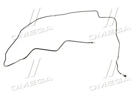 Трубка тормозная Нексия задняя левая магистральная GM 90222252