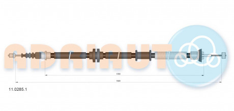 Тросик стояночного тормоза ADRIAUTO 11.0285.1