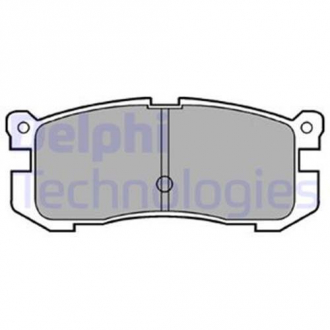 Комплект тормозных колодок с 4 шт. дисков Delphi LP624 (фото 1)