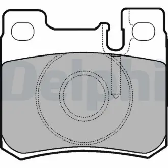 Комплект тормозных колодок с 4 шт. дисков Delphi LP947 (фото 1)