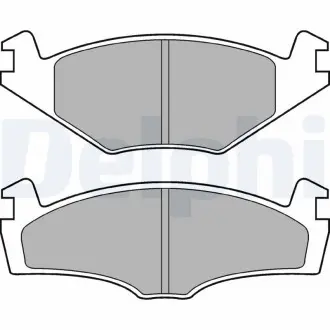Комплект гальмівніх колодок з 4 шт. дисків Delphi LP979