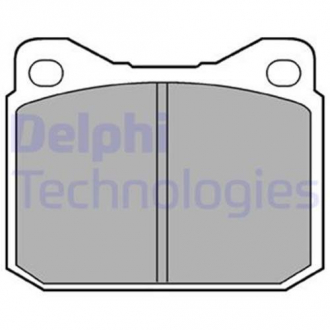 Комплект тормозных колодок с 4 шт. дисков Delphi LP117 (фото 1)