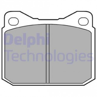 Комплект тормозных колодок с 4 шт. дисков Delphi LP117