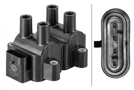 Котушка запалювання Kangoo / Logan / Clio 1.2-1.6i 97-05 HELLA 5DA193175-391