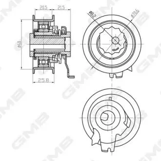 Натяжний ролик GMB GTB0710