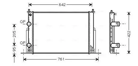 Радiатор AVA COOLING FTA2244