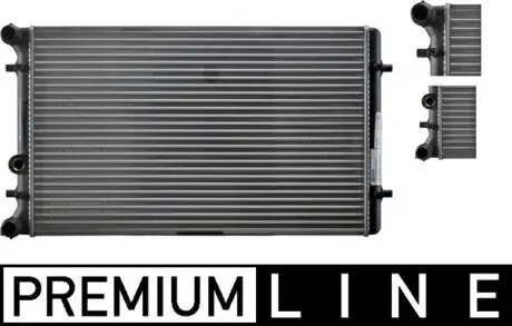 Радіатор 415 mm AUDI A3 / TT / SEAT Leon / Toledo II / SKODA Octavia / VW Bora / GOLF IV MAHLE KNECHT CR368000P