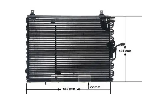 Радиатор кондиционера MERCEDES E (A124 / C124 / W124 / S124) "2,0-2,2" 92-98 MAHLE KNECHT AC150000S