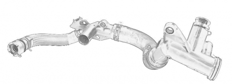 Впускная трубка охл. жидкости PSA DV6C Peugeot/Citroen 1336.AW (фото 1)
