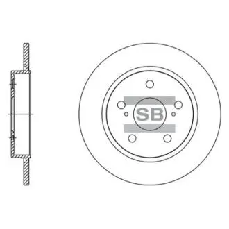Диск гальмівний Hi-Q (SANGSIN) SD4615
