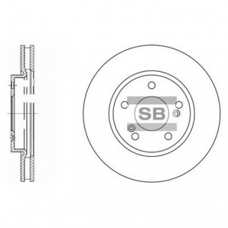 Диск тормозной Hi-Q (SANGSIN) SD4312