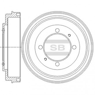 Диск гальмівний Hi-Q (SANGSIN) SD4318